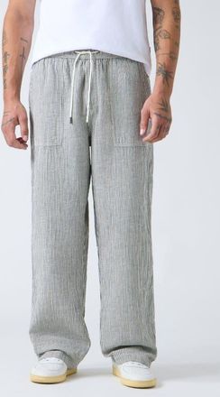 Guess Stripe Drawstring Pants in Dark Grey at Nordstrom, Size Xx-Large