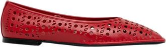 Alohas Sway Ballet Flat - Dames - Ballerinas - Rood - 38 EU - Leer - Schoenen