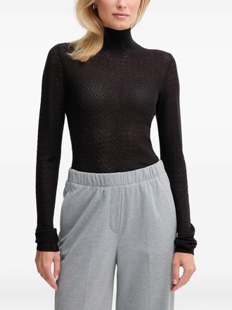 Joop Kanni turtleneck long-sleeve sweater - Black