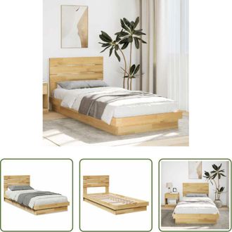 vidaXL Struttura letto - Struttura Letto con Testiera Senza Materasso 100x200 cm