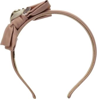 Miu Miu Pre-owned Satin Haaraccessoire - Dames - Vintage Accessoires - Roze - ONE Size - Satijn - Vintage