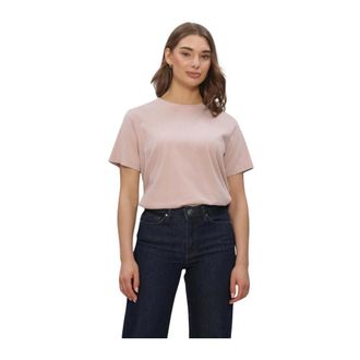 MY ESSENTIAL WARDROBE Seattlemw Logo Emb. Tee - Dames - Tops - Roze - Maat: L