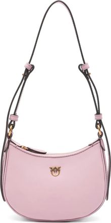 Pinko logo shoulder bag - women - Cotton/Calf Leather - OS