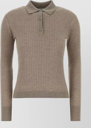 Max Mara cashmere silk polo shirt