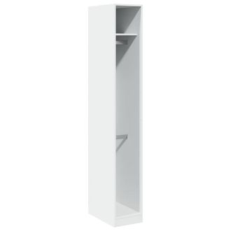 Berkfield Home Wardrobe White 30x50x200 cm Engineered Wood | Size: 30 x 50 x 200 cm