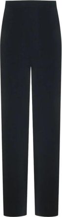 Max Mara Rechte broek - Dames - Straight fit broeken - Blauw - M - Broeken