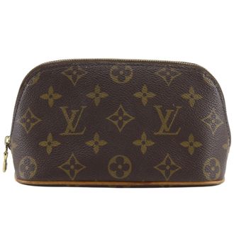 Louis Vuitton Brown Monogram Leather Pouch (Pre-Owned)