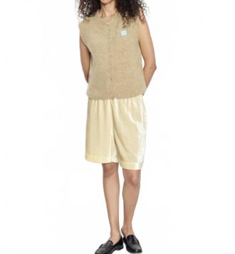 American Vintage Womens Knit East Cardigan In Melange Sand