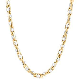 Pompeii3 Mens 14k Gold (85gram) or Platinum (159gram) 5.5mm Link Chain Necklace 20