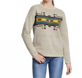 Pendleton Drop Shoulder Sweater In Oatmeal