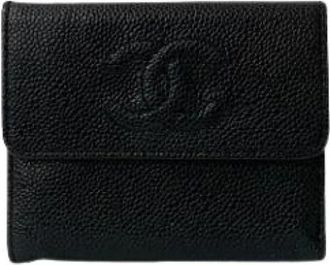 Chanel Pre-owned Wallets, female, Black, Size: ONE SIZE Pre-owned Vintage Wallet