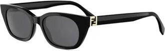 Fendi Forever Cat Eye Zonnebril - unisex - Zonnebrillen - Zwart - 51 MM - Accessoires