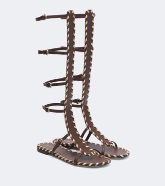 Gianvito Rossi Zaira leather gladiator sandals