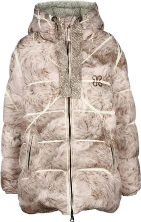 Forever 21 Plus Pellican Down Jacket with Zip - Beige