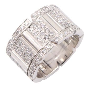Cartier Silver Clear White Gold (18K) Band Ring (Pre-Owned)