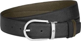 Montblanc Sartorial Leather Horseshoe 35mm Reversible Belt