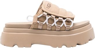 UGG Callie Sandal - Dames - Sandalen - Beige - 41 EU - Leer - Schoenen