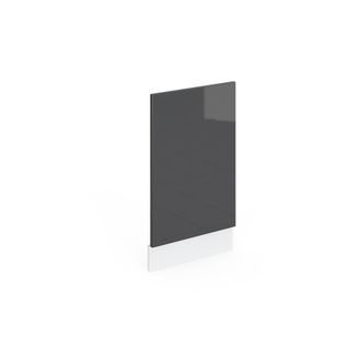 Vicco Panel Frontal R-line, Antracita Alto Brillo, 45 Cm Sin Encimera