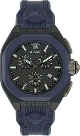 Versace V-Legend Chrono 44mm - unisex - Horloges - Blauw - ONE Size - Accessoires