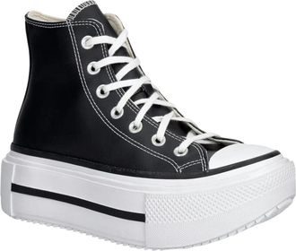 Converse Ctas Lift Double Stack - Dames - Sneakers - Zwart - 37 EU - Leer - Schoenen