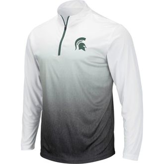 Colosseum Mens Colosseum Gray Michigan State Spartans Magic Team Logo Quarter-Zip Jacket at Nordstrom, Size Xxx-Large