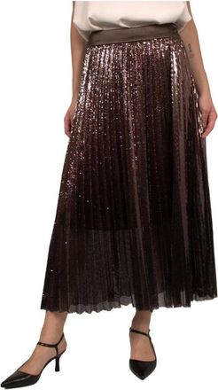 PESERICO Mujer, Faldas, Marr&oacute;n, Talla: M