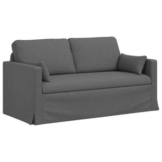 vidaXL Sof&aacute; Gris Oscuro 158 X 78 X 80 Cm Tela Vidaxl