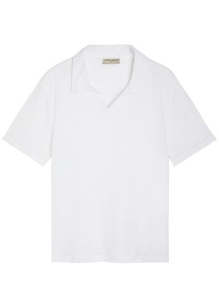 Officine G&eacute;n&eacute;rale Boris Linen T-shirt - White - XL