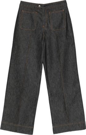 SOEUR Harry Wide Broeken - Dames - Wijde Broeken - Zwart - L - Denim - Broeken