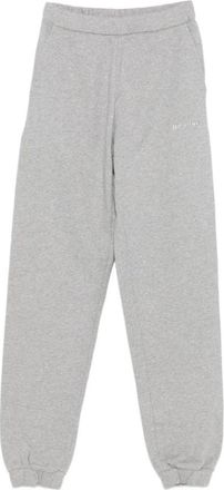 The Attico Lichtgrijze Zijden & Nylon Broek - Dames - Sweatpants - Grijs - S - Nylon - Broeken