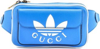 Gucci x adidas Zip Leather belt bag - Blauw
