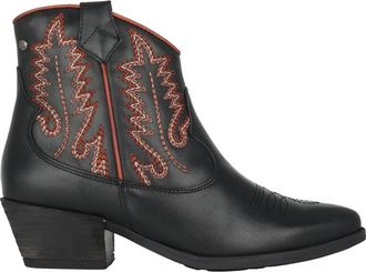 Pikolinos Vergel Enkellaars - Dames - Cowboylaarzen - Zwart - 41 EU - Leer - Schoenen