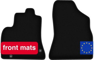 OEM Alfombrillas Para Coche, De Fibra Sint&eacute;tica, Tama&ntilde;o Est&aacute;ndar Para Citro&euml;n Berlingo Ii, Dise&ntilde;o Ligero, F&aacute;cil De Limpiar, Color Negro