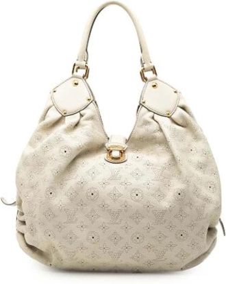 Louis Vuitton Pre-owned Mahina XL - Dames - Vintage Schoudertas - Beige - ONE Size - Leer - Vintage