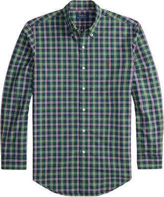Polo Ralph Lauren checkered shirt - men - Cotton - L - Green