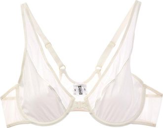 Wolford Sheer Opaque Front Close Plunge Bra