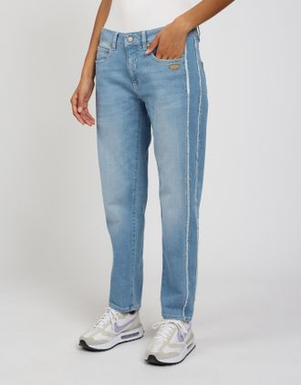 Gang Boyfriend-Jeans GANG 94NADIA, Damen, Gr. 28, N-Gr, light fringy stripe, Denim/Jeans, Obermaterial: 90% Baumwolle, 8% Polyester, 2% Elasthan, Jeans Boy