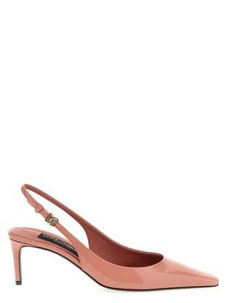 Dolce & Gabbana Multicolor Calfskin Mid Heel Womens Pumps
