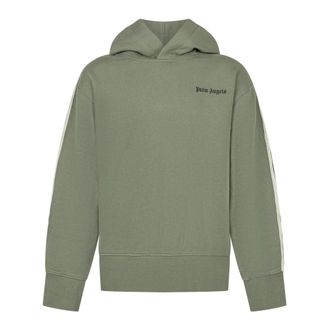 Palm Angels Pa Minitrack Regular Hoodie - male - Palm Angels - Kids Sweatshirts - Green - 10 Y - Kids