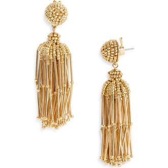 Carolina Herrera Tassel Earrings in Gold at Nordstrom