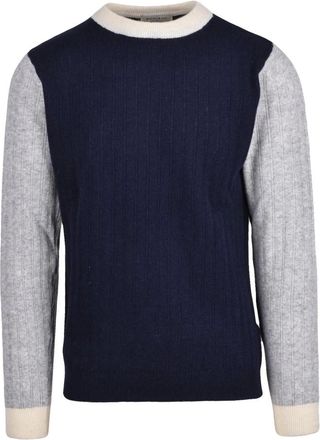 Wool & Co Truien & Vesten, Heren, Blauw, L, Wol, Maglioncino Girocollo