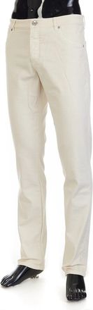 Brunello Cucinelli Cotton-Blend Tailored Trousers - Off White