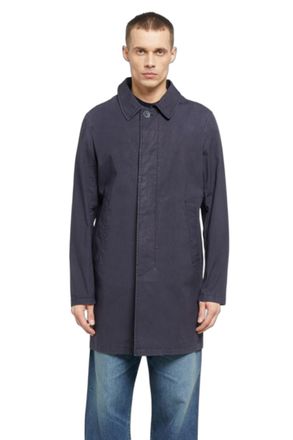 Herno Cotton-Blend Coat - Navy
