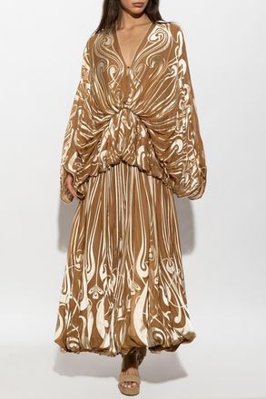Zimmermann Silk Dress, Womens, Brown