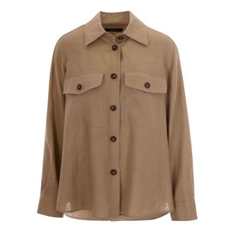 Max Mara Shirts, female, Beige, Size: XS Pomposa Shirt