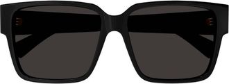 Bottega Veneta Grey Square Ladies Sunglasses BV1287SA 001 59