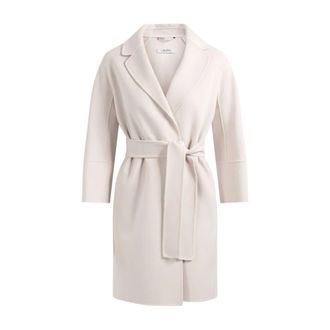 Max Mara Belted Coats, female, Beige, Size: XS Arona Coat