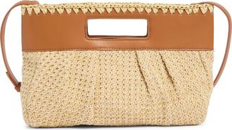 Moda Luxe Straw Crossbody Clutch in Tan at Nordstrom Rack