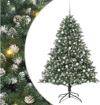 vidaXL &Aacute;rbol De Navidad Artificial Verde 180 Cm Pvc, Pl&aacute;stico Y Acero Vidaxl