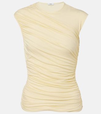 A Gold E Ester ruched top